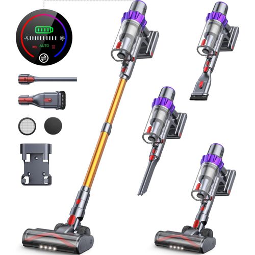 BuTure VC80 Akku Staubsauger, 450W 38KPa Staubsauger Kabellos mit Automodus, Leiser Akkusauger Bis zu 55 Min.