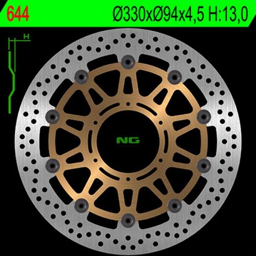 Ng Brake Front Target Für Honda Cbr 900/929/954 Rr 00-03 (330X94X4.5) Floating
