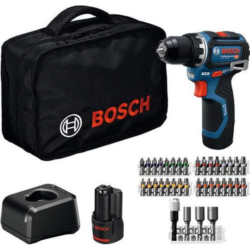 Akku-Bohrschrauber GSR 12V-32, 2x GBA 12V 2.0Ah, 36-tlg. Zubehör, Werkzeugtasche