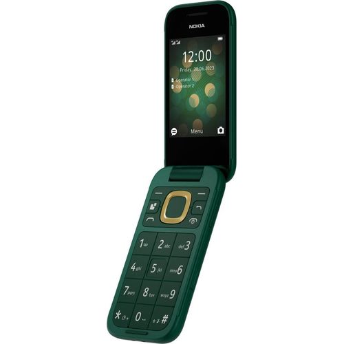 Nokia 2660 Flip, Klapphandy, Dual-SIM, 7,11 cm (2.8"), 0,3 MP, 1450 mAh, Grün