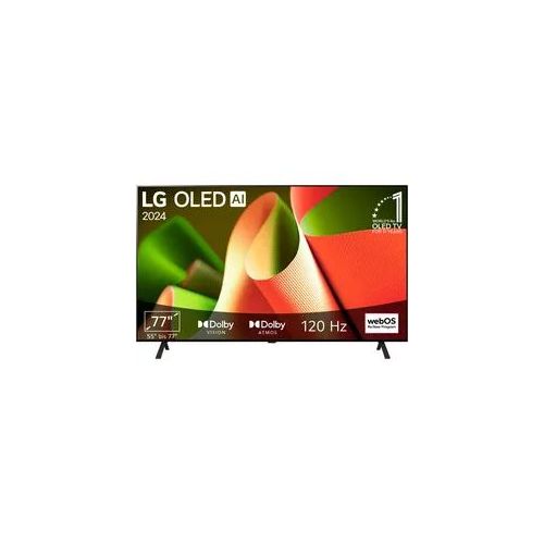 LG OLED-Fernseher "OLED77B42LA", Energieeffizienz: F (A-G), schwarz, 77 ′′, Fernseher