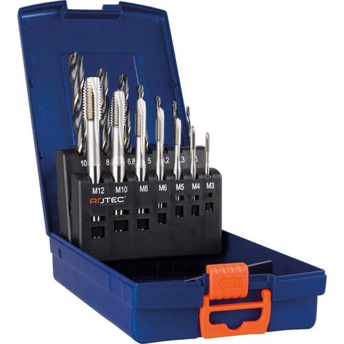 - HSS-E Maschinengewindebohrer-Satz - Kontinuierlich - Blank - 7+7 Stück - EU -