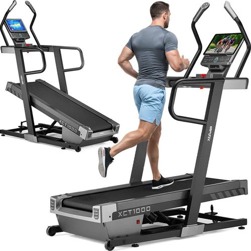 Gymtek® Laufband für Zuhause, Walking Pad, Treadmill - bis 150 kg, 18 km/h - 18 Trainingsprogramme - Bluetooth, Automatische Neigungswinkelverstellung