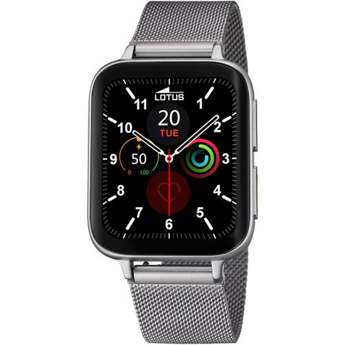 Lotus Smart Watch 50032 1 Herren Edelstahl Armband 46 mm Gehäuse Full Touch Display Herzfrequenz Blutdruck Musiksteuerung Benachrichtigungen Kamera