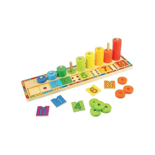 Bigjigs Wooden Learning Game Counting 55 pcs.