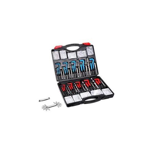 VEVOR Gewindereparatur Gewindereparatursatz Gewinde Reparatur Set 338-teilig, SAE- und metrisches Helicoil-Set Gewindereparaturwerkzeuge M5 M6 M8 M10 M12 1/4 5/16 3/8 7/16 1/2 Zoll HSS-Bohrer