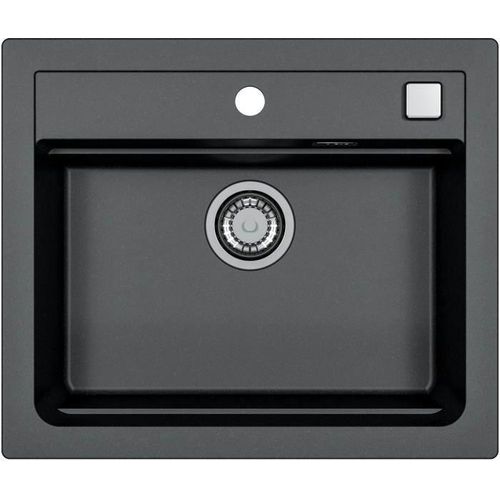 Einbauspüle - Granit - Schwarz - 1 Becken - 59 x 50 cm - ATROX - STRADOUR
