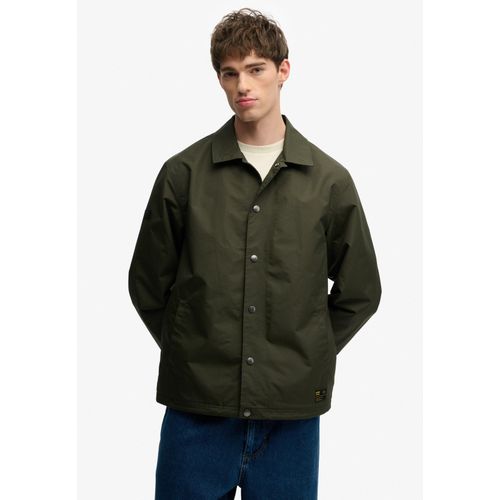 Parka SUPERDRY "SURPLUS OTTO COACH JACKET", Herren, Gr. XL, surplus goods olive grün, Web, Obermaterial: 100% Nylon, unifarben, relaxed fit normal, Jacken Parka