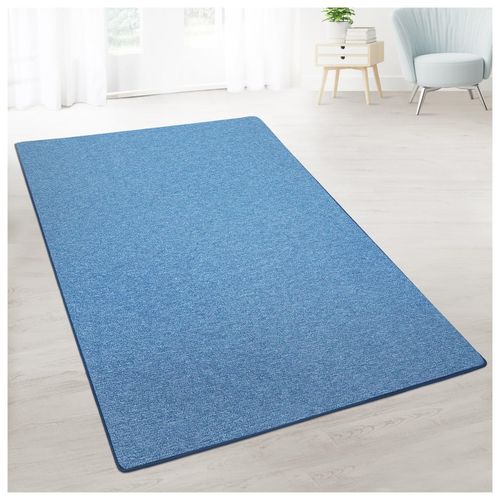 casa pura Teppich-Läufer auf Maß London Hellblau 86