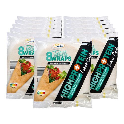 Kornmühle Tortilla Wrap High Protein 320 g, 11er Pack