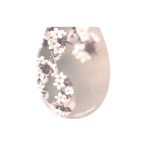 WC-Sitz KLEINE WOLKE "Blossom nelke", bunt, B:37cm L:45cm, Kunststoff, WC-Sitze, WC-Sitz