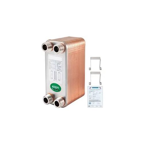 VEVOR EATB12 Plattenwärmetauscher Plattenwärmetauscher 40 Wärmetauscher 40 Plattenwärmetauscher Edelstahl 316 l Wärmetauscher Heizung