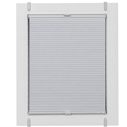 Plissee SUNLINES, bunt (weiß, silberfarben), B:63cm H:115cm, Obermaterial: 100% Polyester, Plissees, Plissee, verspannt mit Simply-Fix Klemmträger, Wabenplissee