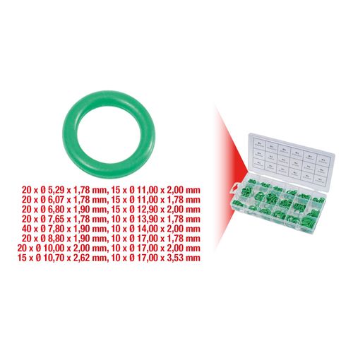 KS Tools Sortiment O-Ringe für Klima, HNBR, 270-teilig (970.0340)