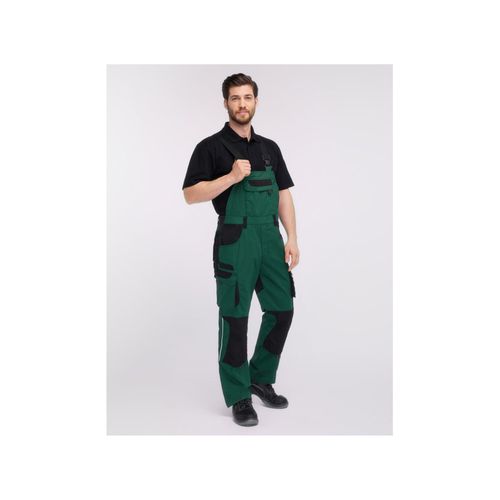 Pionier Latzhose TOOLS PLUS, 285 g/m², grün/schwarz, Gr. 64 ; Pionier Workwear