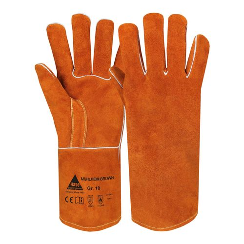 Hase Sicherheitshandschuhe Mühlheim Brown für Schweisser Größe 10 (301070-10)
