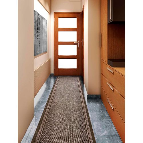 Läufer "Schmutzfangläufer MALAGA, Made in Belgium", braun, B:66cm H:6mm L:300cm, Polypropylen (PP), PRIMAFLOR-IDEEN IN TEXTIL, Teppiche, Läufer, Schmutzfangmatte, meliert, gesteift, strapazierfähig, rutschhemmend