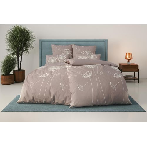 Bettwäsche GOODPRODUCT "Soucy", taupe, B/L: 135cm x 200cm, 1 Stk., 1 Stk., Renforcé, B/L: 80cm x 80cm, 2 Stk., Renforcé, Obermaterial: 100% Baumwolle, Bettwäsche, Bettwäsche, ab Gr. 135x200, 100% Baumwolle, Renforcé & PREMIUM Satin (TC300)