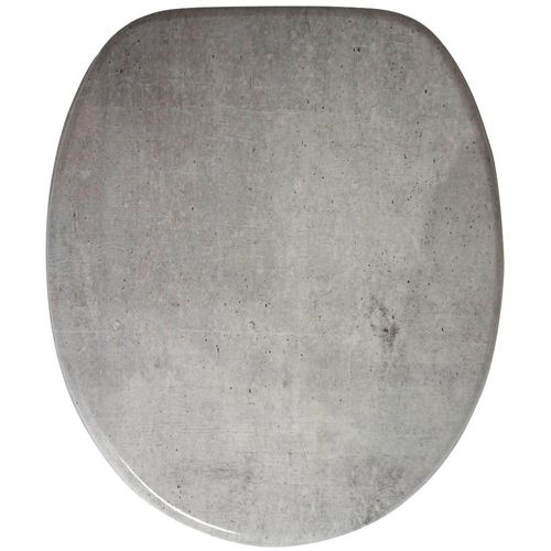 WC-Sitz SANILO "Beton", grau, B:37,7cm L:47cm, MDF - Mitteldichte Holzfaserplatte, WC-Sitze, WC-Sitz