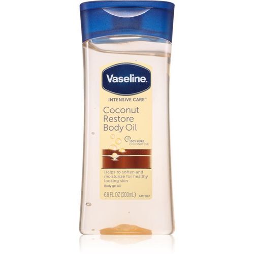 Vaseline Coconut Restore Body Oil Body Olie voor Hydratatie en Veerkrachtige Huid 200 ml