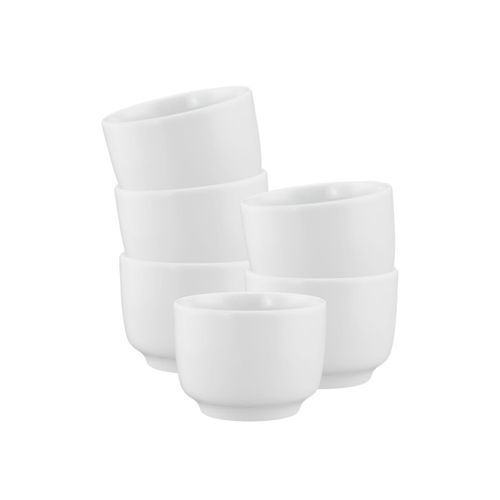 Tasse SELTMANN WEIDEN "Kaffeetassen ohne Henkel Sento Home 210 ml weiß", weiß, B:8,5cm H:6,2cm Ø:8,5cm, Porzellan, Trinkgefäße, Tasse, Spülmaschinengeeignet, Mikrowellengeeignet, Ofenfest, Salamandergeeignet, Kühlschrankgeeignet, Gefrierschrankgeeignet