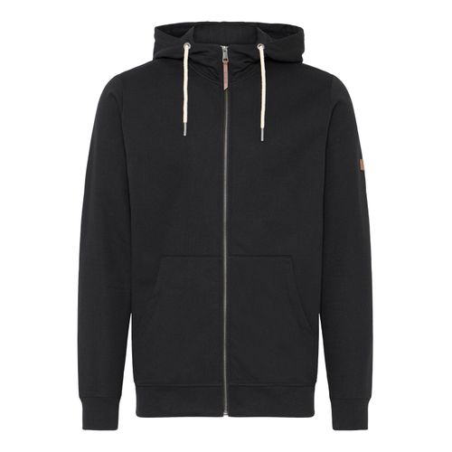 Kapuzensweatjacke SOLID "Kapuzenfleecejacke SDSima", Herren, Gr. S, schwarz (true schwarz), Obermaterial: 65% Polyester PES. 35% Baumwolle CO., Sweatjacken