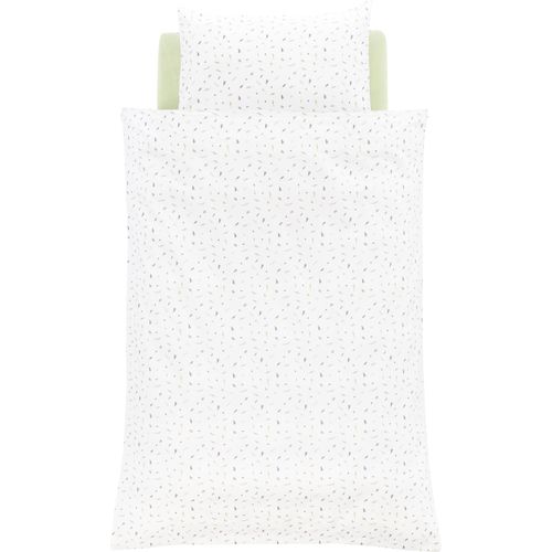 Babybettwäsche TRÄUMELAND "Sommergrün", weiß, B/L: 100cm x 135cm, Jersey, B/L: 60cm x 40cm, 2 Stk., Jersey, Obermaterial: 100% Baumwolle, Bettwäsche, mit Allover-Print