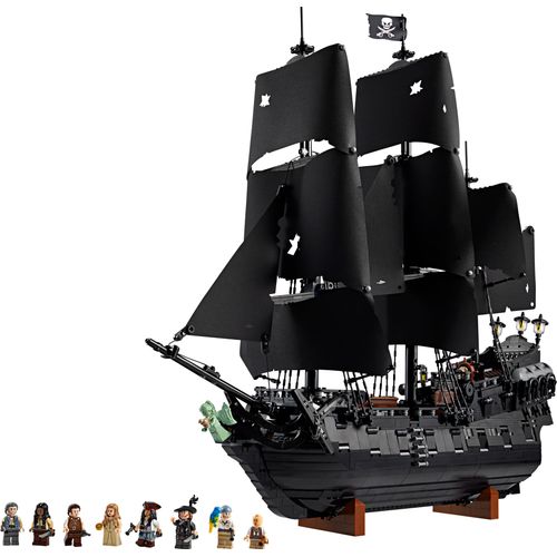 LEGO Icons Captain Jack Sparrows Piratenschiff - Bauset für Erwachsene - Schiffsmodell mit Kajüte, 16 Kanonen und 8 Minifiguren inkl. Will Turner - Geschenk für Fluch der Karibik Fans - 10365