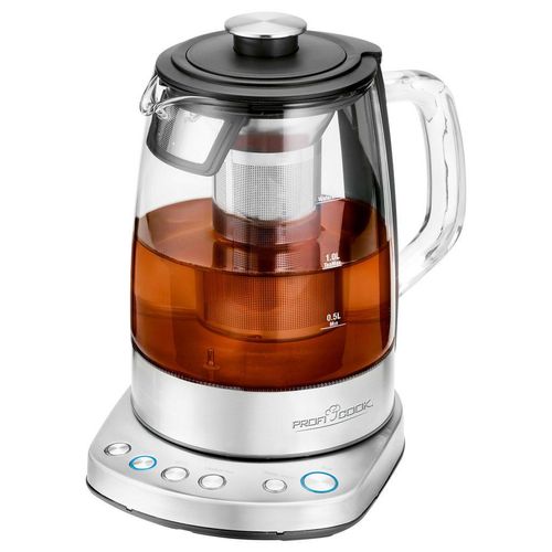 Bomann Teekocher , Schwarz, Edelstahl , Metall, Glas , 21.5x25.5x19.5 cm , Kaffee & Tee, Tee- & Kaffeezubereitung, Tee-Zubehör