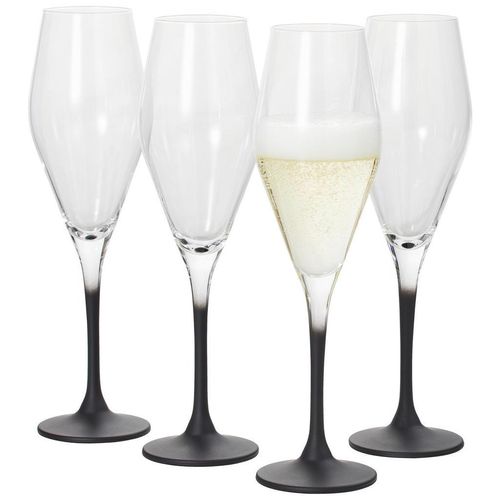 Villeroy & Boch Gläserset Manufacture Rock, Klar, Glas, 4-teilig, 260 ml, Essen & Trinken, Gläser, Gläser-Sets