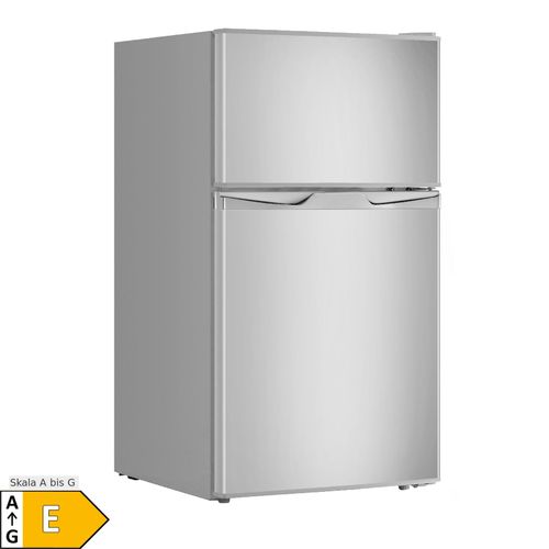 PKM Kühl-Gefr.Kombi GK88 EIX Inox Design - 84 (59/25) L Nutzinhalt; EEK: E; Maße (HxBxT in cm) 85,10 x 45,30 x 49,20