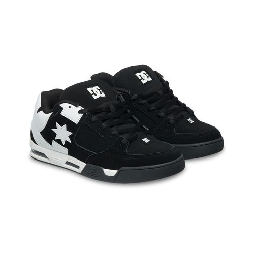 Sneaker DC SHOES "DC COMMAND", Herren, Gr. 43, schwarz, weiß, Leder, Synthetik, Schuhe Sneaker
