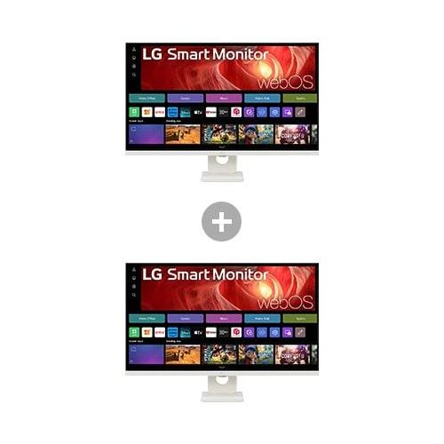 LG 2x 31,5 ″ 4K UHD Smart Monitor mit webOS 32U721SAW.32U7001