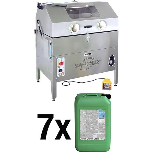 Bio-Circle Teilewaschgerät HP VIGO, Set mit 7 x 20-l-Industriereiniger, Nutzlast 150 kg