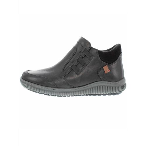 Stiefelette CASUAL LOOKS, Damen, Gr. 37, schwarz, Glattleder, Veloursleder, Schuhe Stiefelette