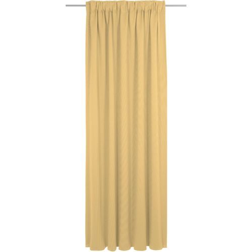 Vorhang ADAM "Uni Collection light", gelb (quitte), B:142cm H:225cm, Baumwolle (Bio-Baumwolle), Gardinen, Vorhang, aus 100% Bio-Baumwolle