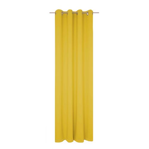 Vorhang WIRTH "Dim out", gelb, B:142cm H:375cm, Polyester, Gardinen, Vorhang, nach Maß