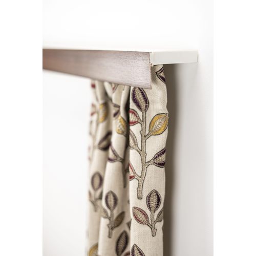 Gardinenschiene GARESA "Kunststoffschiene mit Blende", braun (nussbaum), L:520cm, Kunststoff, Gardinenstangen, Gardinenschiene, Deckenmontage, verlängerbar, einfache Montage, schlicht