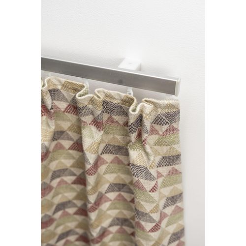 Gardinenschiene GARESA "Bilder- oder Aluminiumschiene", grau (aluminiumfarben), L:450cm, Gardinenstangen, Gardinenschiene, Aluminiumprofil, Wandmontage, Deckenmontage, verlängerbar, Endkappe