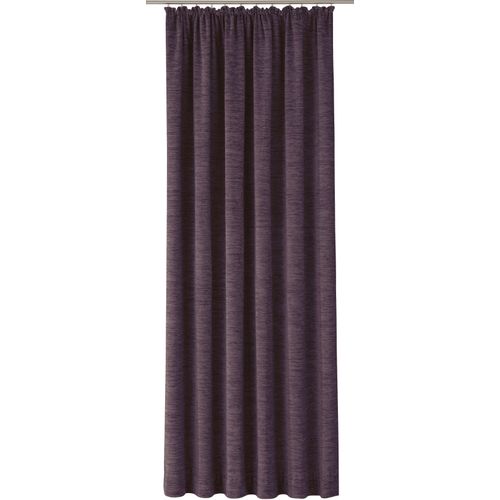 Vorhang WIRTH "Trondheim B", lila (beere), B:132cm H:165cm, Chenille, Polyacryl, Gardinen, Vorhang, nach Maß