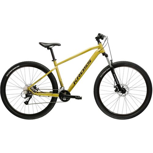 Mountainbike KROSS "Hexagon 3.0" Gr. 46, braun (braun, schwarz), Fahrräder, Herren, 46cm, 29 Zoll (73,66cm) hinten: 29 Zoll (73,66cm), Mountainbike