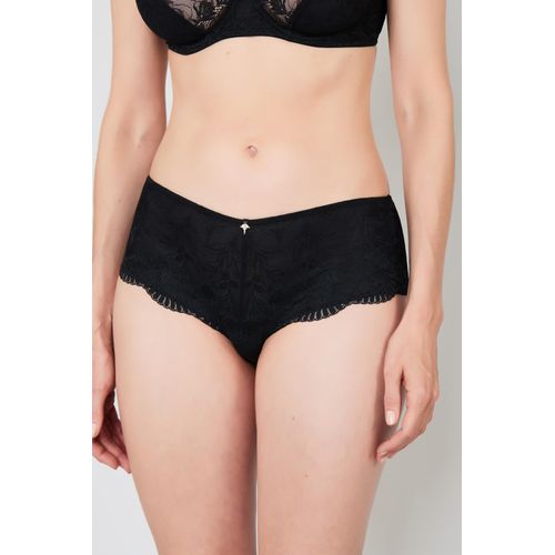Hipster JOOP "Beautiful", Damen, Gr. 42, schwarz, Spitze, Obermaterial: 86% Polyamid, 14% Elasthan, unifarben, körpernah, Unterhosen Hipster, florale Spitze, elastischer Bund, feminin
