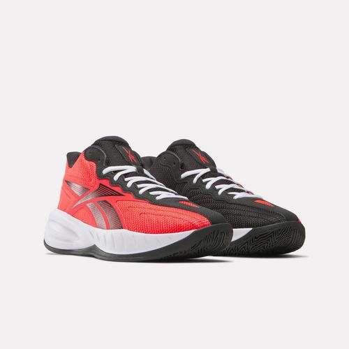 Basketballschuh REEBOK "REEBOK PRESS", Damen, Gr. 44, energy rot, schwarz, weiß, Schuhe Basketballschuh