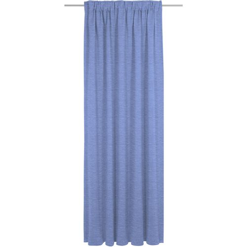Vorhang WIRTH "Trondheim B", blau (royalblau), B:132cm H:385cm, Polyacryl, Gardinen, Vorhang, nach Maß