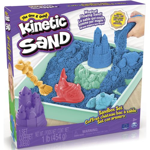 Kreativset SPIN MASTER "Kinetic Sand - Box 454 g - Blau", bunt, Kreativsets, Kinder, Kreativset