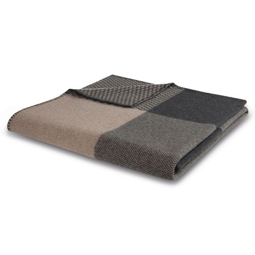 Wolldecke BIEDERLACK "Wolldecke Merino", frame mokka, B:150cm L:200cm, Wolle, Wohndecken, Wolldecke, mit 100% Merinowolle