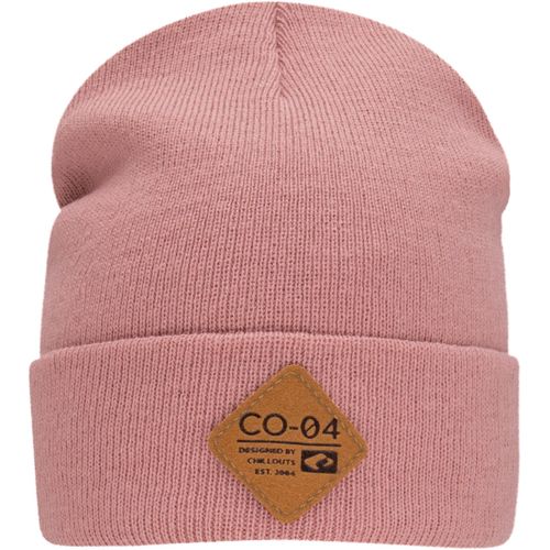 Beanie CHILLOUTS "Nicki Hat", Damen, rosa, Feinstrick, Kunstfaser, unifarben, Mützen Beanie, Hautsympathisch, atmungsaktiv, wärmend, Doppellagig
