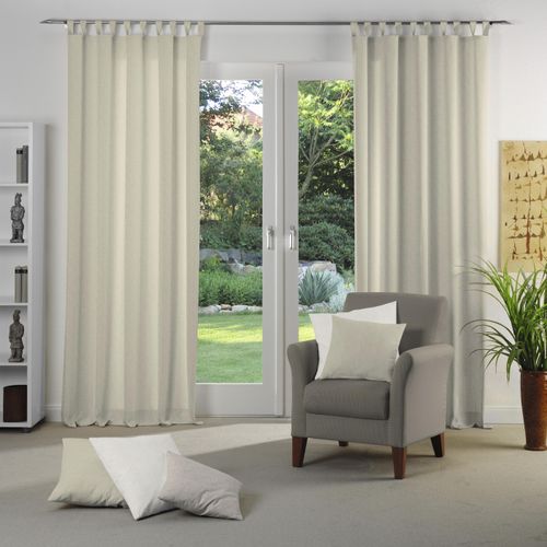 Vorhang WIRTH "Torbole" Gr. 5, braun (dunkelbraun), B:132cm H:245cm, Jacquard, Baumwolle, Polyester, Gardinen, Vorhang