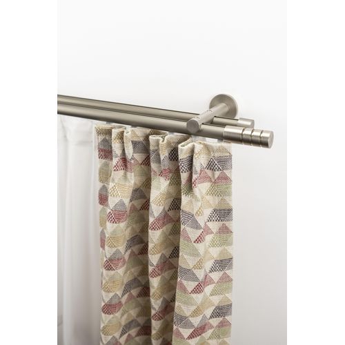 Gardinenstange GARESA "EASY", gold (aluminiumfarben, nickelfarben), B:65cm L:380cm Ø:20mm, Aluminium, Gardinenstangen, Gardinenstange