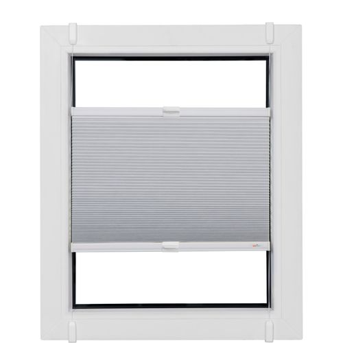 Plissee SUNLINES "Start-up Style Honeycomb", weiß (weiß, weiß, weiß), B:43cm H:205cm, Obermaterial: 100% Polyester, Plissees, Plissee, verspannt mit Simply-Fix Klemmträger, Wabenplissee